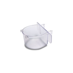 Comedouro InjetFour com Gancho Transparente para Papagaios 110 ml