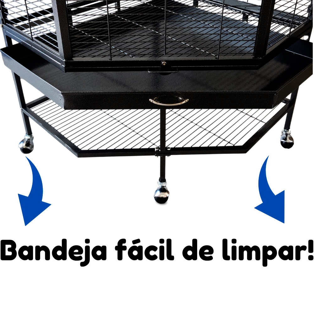 Viveiro Chalesco Canto Plus para Pássaros Grandes