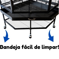 Viveiro Chalesco Canto Plus para Pássaros Grandes