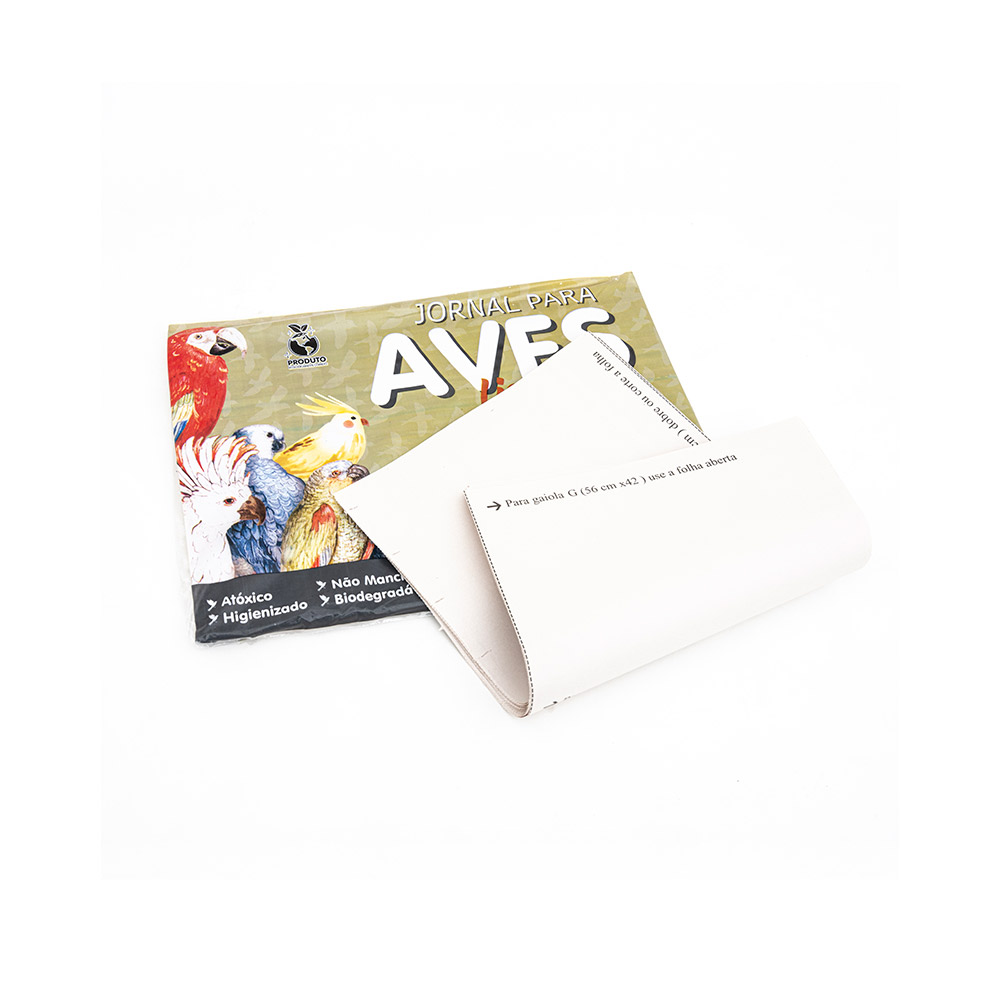 Jornal Higiênico Pets Paper para Aves