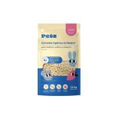 Granulado Higiênico de Madeira Petz para Roedores 1,5 kg
