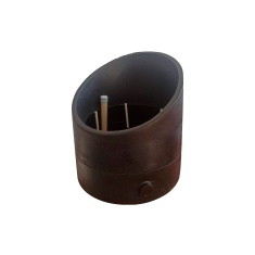Vaso Decor Brota Copo de Leite Preto Basalto