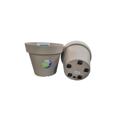 Vaso Okla Bari Com Roda Cinza Taupe