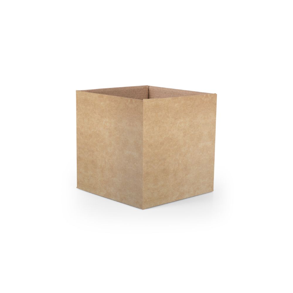 Cachepot Floral Atlanta Quadrado Kraft Natural