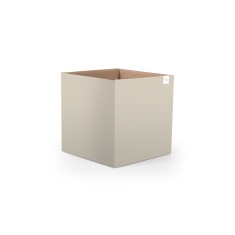 Cachepot Floral Atlanta Quadrado Crema
