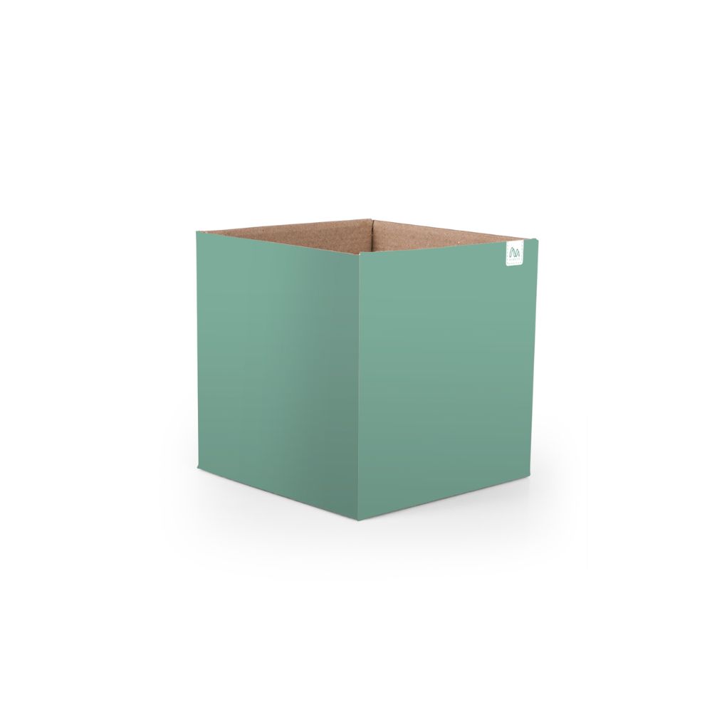 Cachepot Floral Atlanta Quadrado Eucalipto