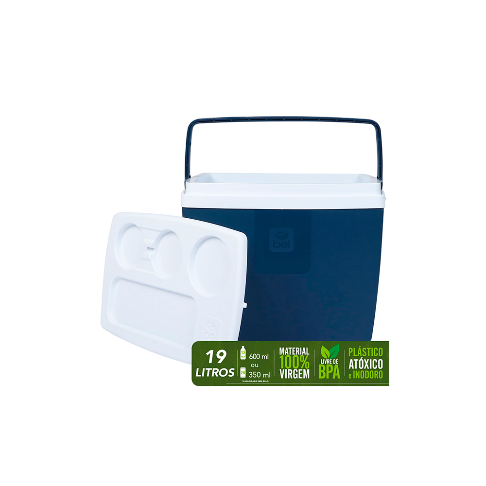 Cooler Térmico Bel Azul 19 Litros