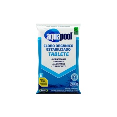Cloro Aquapool Orgânico Estabilizado Tablete 200g