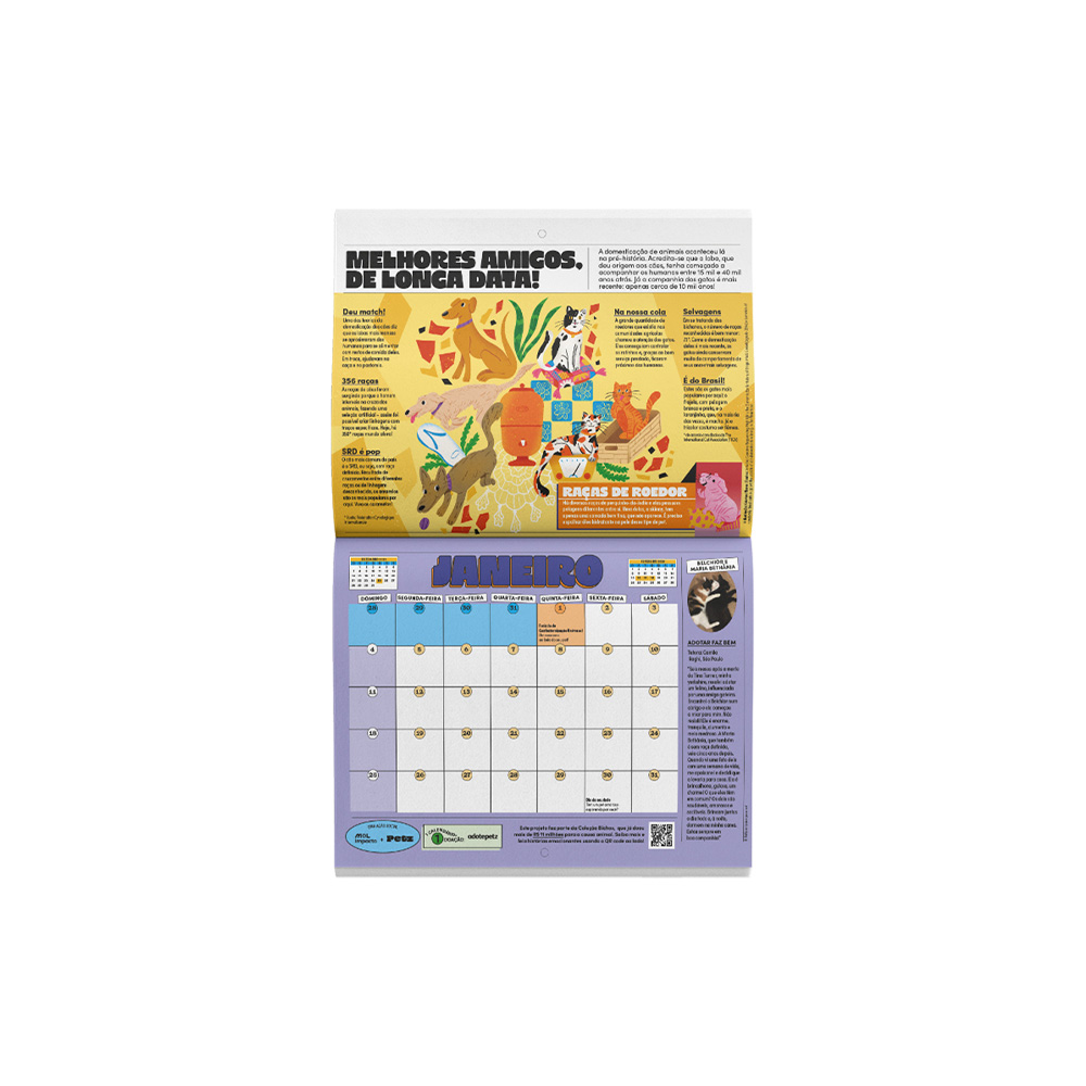 Calendário 2026 - O Incrível Mundo dos Pets