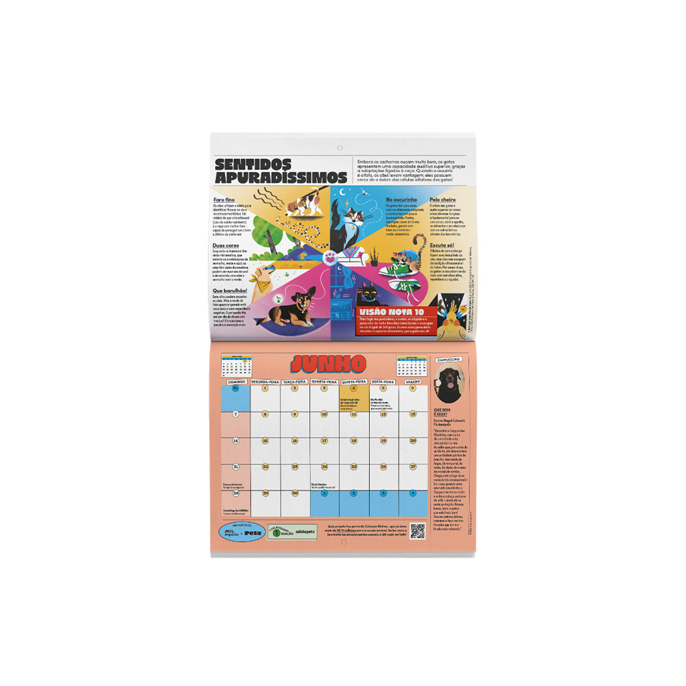 Calendário 2026 - O Incrível Mundo dos Pets