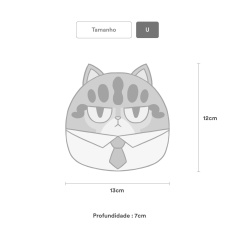 Brinquedo Cansei de Ser Gato Chico de Pelúcia