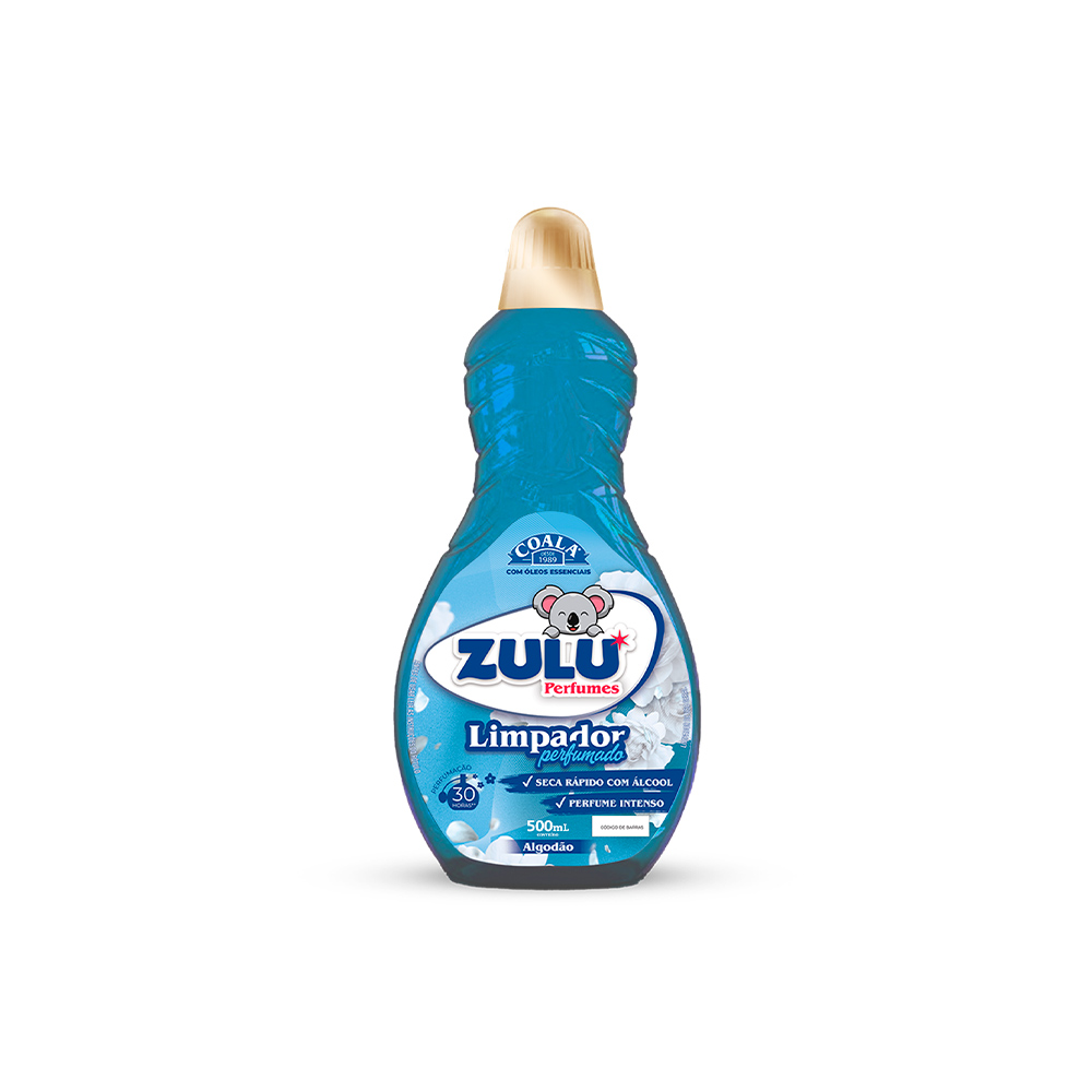 Limpador Perfumado Zulu Coala Algodão 500 ml