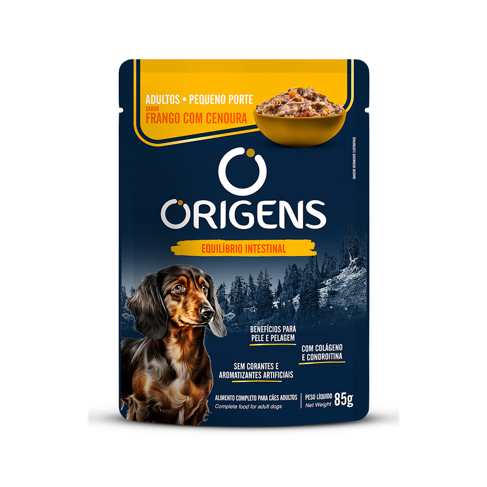 Ração Origens para Cães Adultos de Porte Mini e Pequeno sabor Frango e Cereais