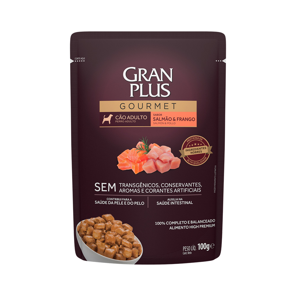 Ração GranPlus Gourmet para Cães Adultos de Médio e Grande Porte Sabor Ovelha e Arroz