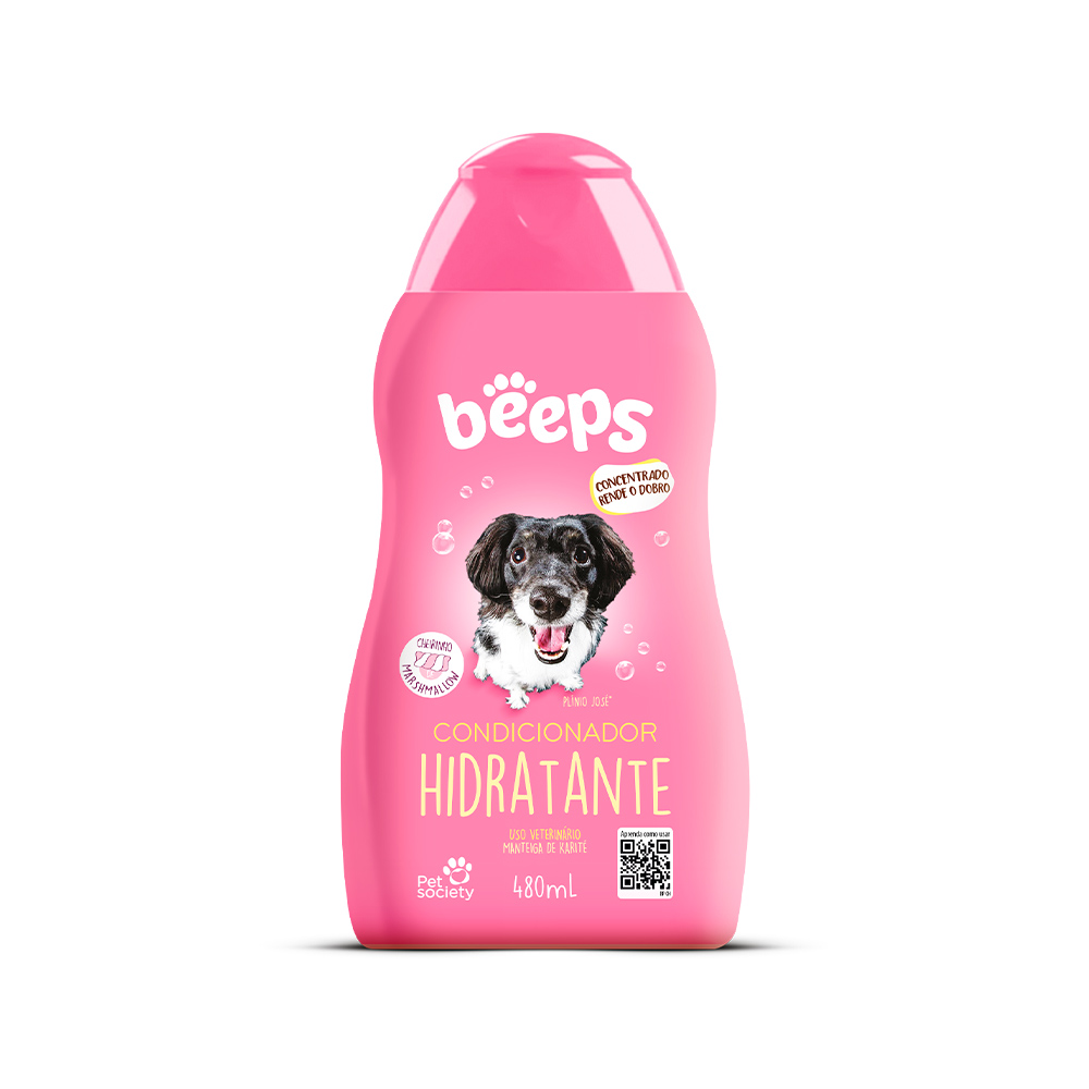 Shampoo Beeps 2 em 1 para Cães e Gatos 500ml
